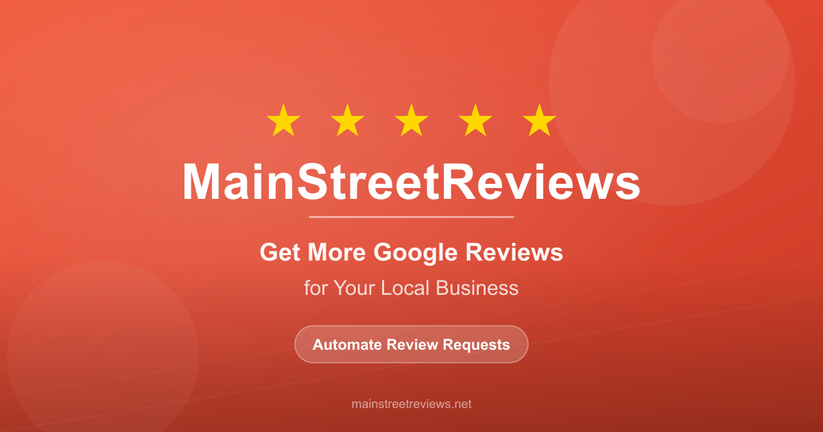 MainStreetReviews demo preview